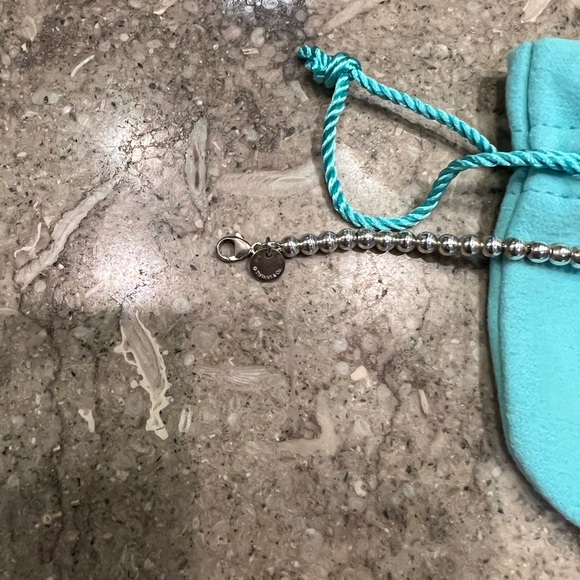 Tiffany & Co. Return to Tiffany Silver Tag Beaded Bracelet, 7 inches - Picture 2 of 3